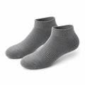Chaussettes courtes 35-38 grises en maille côtelée pour usage quotidien