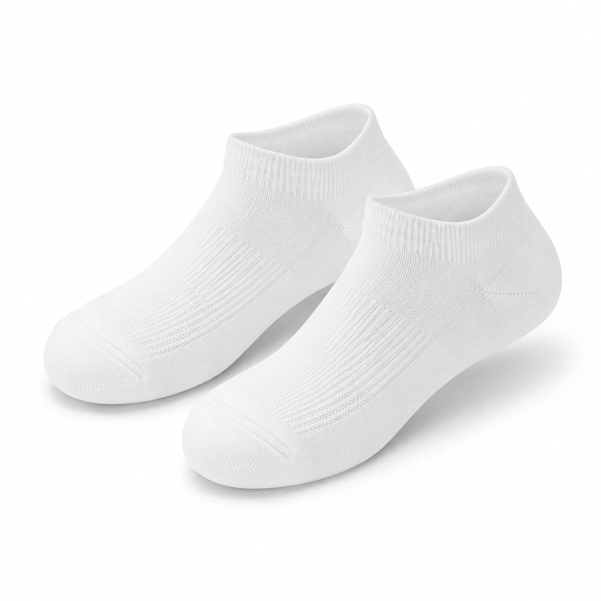 Chaussettes basses 39-42 en maille textile blanche respirantes