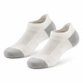 Chaussettes courtes 39-42 en maille textile blanc/gris respirantes