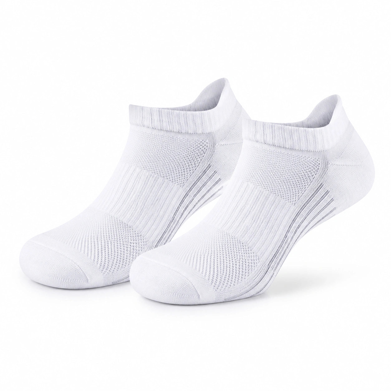 Chaussettes basses 39-42 en maille blanche respirante pour sport