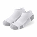 Chaussettes basses 43 à 46 en maille textile blanc/gris respirantes