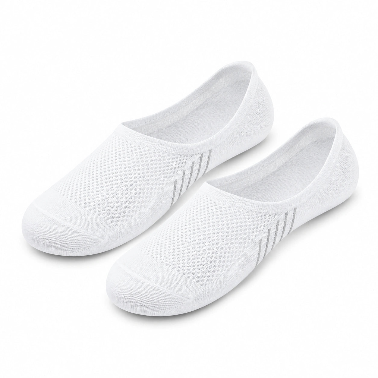 Chaussettes invisibles 35-38 en maille blanche respirantes