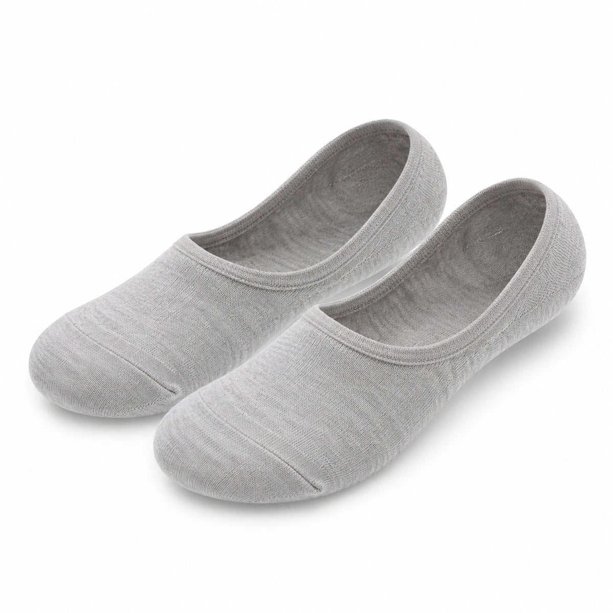 Chaussettes invisibles 35-38 en maille textile grises pour usage quotidien