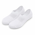 Chaussettes invisibles 35-38 blanches en maille textile respirante pour usage quotidien