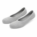 Chaussettes invisibles 39-42 en textile gris - coupe basse extensible