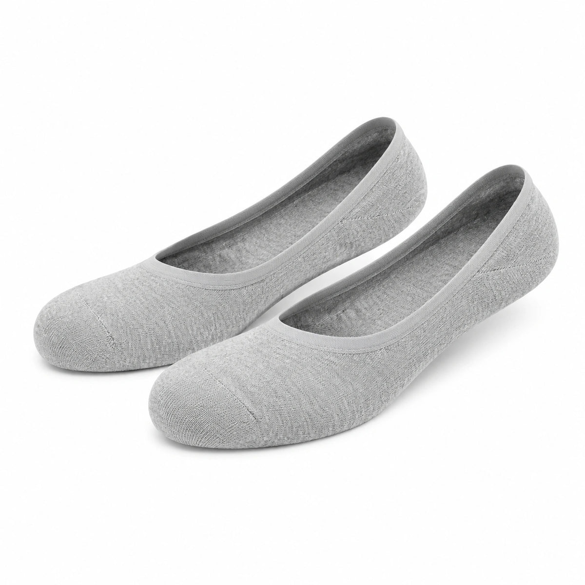 Chaussettes invisibles 39-42 en textile gris - coupe basse extensible